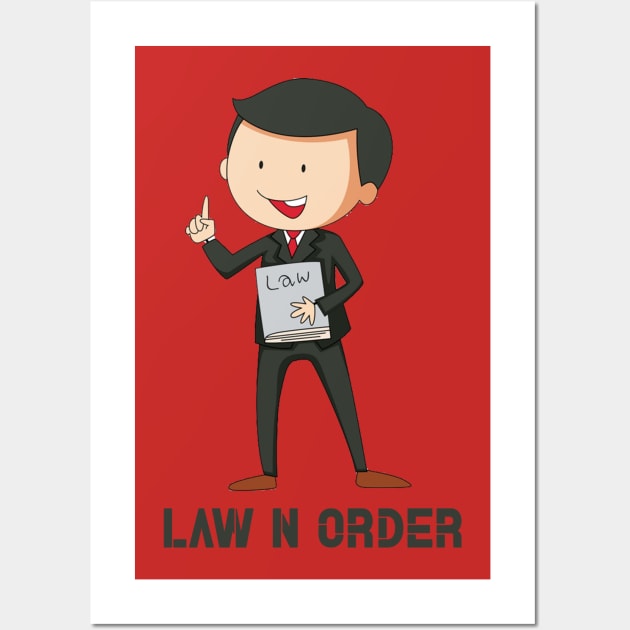 Law and Order Wall Art by Donmoac